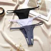 Calcinha sexy feminina tanga fio dental calcinha calcinha cor sólida lingerie íntima sem costura calcinha