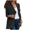 Women's Jackets Autumn Ladies Cardigan Light Jacket Women Fashion Soild V-neck Long Sleeve Coat Pockets