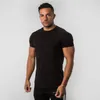 Yeni Yaz Moda Alphalete Erkek Kısa Kollu T-Shirt Vücut İnşa ve Fitness Erkek Spor Salonu Giyim Egzersiz Pamuk T-Shirt Men1