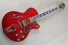 كامل مخصص شبه جوفاء L5 Jazz Electric Guitar Red Fhole في Stock8487860