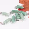 Natural Stone Charms Hexagon Crystal Pendants Chakra Rose Quartz for Jewelry Making Diy Necklace Earrings Gifts