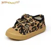 Kids Canvas Shoes Shual Sneakers Toddlers Boys Medium Girls Sports Shoes Running Fashion Treaptible Shoes Leopard Design LJ201203