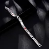 Female Charm Chain & Link Bracelet Shiny Crystal Stainless Steel Fashion Health Jewelry Magnetic Bracelets for Women Girl