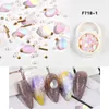 NAR001 10 Stilleri Kristal Yuvarlak Kalp Çiviler Strass Rhinestone Oval DIY Nail Art Süslemeleri Manikür Aksesuarları