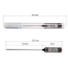 Digital Food Cooking Thermometer Probe Meat Household Hold Function Kitchen LCD Gauge Pen BBQ Grill Candy Steak Milk Water CCF6030