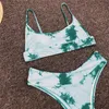Kravat Boya Degrade Mayo 11 Renkler Seksi Bikini Mini kadın Yüzme Takım Elbise Üçgen Mayo Banyo Ayrı Backless Set