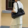 디자이너 - 여성 소프트 가죽 숄더 가방 고전적인 검은 흰색 갈색 가방과 함께 고용량 통근 토트 멋진 패션 핸드백