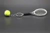 Sport Tennis Racket Key Ring Ball Keychain Bag Hangen Houders Women Men Mense sieraden Will en Sandy Gift