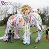 Personalizado 4x3.2 metros de réplica inflável elefante / ar soprado mascote elefante colorido para brinquedos de decoração esportes