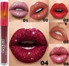 Lip Gloss EVPCT Womens Glitter Flip Metallic Matte Liquid Lipstick Sexy Red Waterproof Long-lasting Candy Shiny Makeup