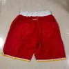 Herrshorts Lag Basket Shorts Just Don Bear Retro Sport Shorts Hip Pop Byxa Med Pocket Dragkedja Träningsbyxor Lila Vit Svart Blå Röd Gul Me