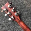 Custom 6 Strängar D Form 28s Kroppsform 41 tum Akustisk gitarr Rosewood Fingerboard Spruce Top