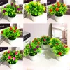 Schicke realistische künstliche Blumenpflanze im Topf für den Außenbereich, Heim- und Bürodekoration, Geschenke 12370