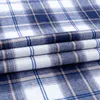 Męska moda szczotkowana szkocka krata w kratkę checks shirts single kieszonkowy z długim rękawem standardowy fit casual flanelowa koszula Gingham G0105