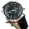Armbanduhren 40mm Black Dial Datum Glas Luxus Luxus Automatische Bewegung Männer Watch1
