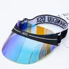 Stingy Brim Hats Unisex Visor Hat PVC Summer SunVisor Headband Cap UV Protection Transparent Sunscreen Sunglasses Outdoor Hiking12719570