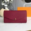 Bolsa de designer de alta qualidade Sarah Wallet Women Bolsas Pacote de moeda com z￭per slots de bolso de bolso de moeda de moedas com box314s