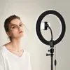 10 pouces 26 cm LED Anneau Lumineux Maquillage Selfie Ringlight avec Support de Téléphone Cercle Lampe pour Youtube Tik tok Vidéo Vlog Accessoires