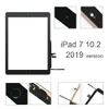 10.2 "Per iPad 7 8 2019 Versione A2197 A2200 A2198 Touch Screen Digitizer Pannello esterno anteriore in vetro con pulsante home e adesivo