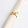 10pcs Plated metal golden bird model room napkin buckle hotel napkin ring napkin ring 201124