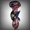 Latest Colorful Swirls Pyrex Thick Glass Smoking Tube Handpipe Portable Handmade Dry Herb Tobacco Oil Rigs Filter Bong Hand Pipes DHL Free