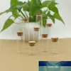 50pcs / lot Mini Bouteille En Verre 22 * 120mm 35ml Tube À Essai Bouchon En Liège Bouteilles À Épices Conteneur Petit DIY Bocaux Flacons Minuscules Bouteilles En Verre