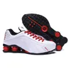 Shox R4 En Kaliteli Çalışma Ayakkabıları Metalik Renk Teslim R4 Erkek Chaussures Oz NZ Spor Sneakers Siyah Beyaz Artan Yastık Zapatillas 40-46