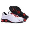 Shox R4 최고 품질의 실행 신발 금속 색상 R4 Mens Chaussures Oz Nz 스포츠 스니커즈 블랙 화이트 증가 쿠션 Zapatillas 40-46