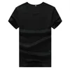 [Hög elastisk ultra-tunn] Sommar Kortärmad T-shirt, Ung Koreansk version, Tunna Kortärmad Mäns Casual T-shirt G220223