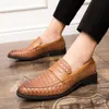 Men Oxfords 정품 가죽 남성 캐주얼 신발 럭셔리 브랜드 망 Loafers Moccasins 비즈니스 공식 드레스 신발 플러스 크기 38-48 220221