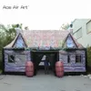 Factory directly inflatable marquee outdoor tent party Oxford fabric blow up pub tent air bar cabin house tent for night club