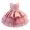 Blume Kinder Kleider Für Mädchen Spitze Stickerei Kleid Hochzeit Geburtstag Kleines Mädchen Zeremonie Party Kleid Kinder Kleidung F1202