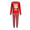 Trajes a juego para la familia navideña, ropa de dormir, pijamas con estampado de dibujos animados, ropa de dormir 2011281648216