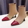 حار بيع-جديد المرأة الأزياء والأحذية السلس سطح الترفيه الصلبة أشار تو ميد كعوب الكاحل أحذية كبيرة الحجم 35-42