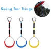 Kids extérieurs anneaux de gymnastique swing swing ajusté anneaux swing ajusté arrière coloré durable pour ninja kit de parcours d'obstacle camping8564754