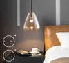 Lampe suspendue nordique en métal et verre, luminaire décoratif d'intérieur, idéal pour un salon ou un café, idéal pour une chambre à coucher ou une chambre à coucher