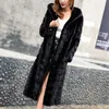 Real genuine natural rabbit coat with hood womens fashion fur jacket outwear custom any size 201214