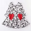 Girlymax День святого Валентина девочки девочки детская одежда молока шелк влюбленность в форме сердца платье длина колена 211231