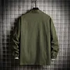 SingleRoad Mens Cargo Jacket Men Green Solid Side Pockets Windbreaker Coat Hip Hop Japanese Streetwear Jackets For Men 201128