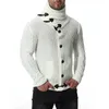 ファッション厚いセーターカーディガンコートメンスリムフィットジャンパーニットジッパーウォームウィンタービジネススタイルの男性服201126