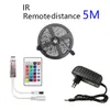 Bluetooth LED -remsljus 20M RGB 5050 SMD Flexibelt band Vattentät RGB -ljus 5m 10m banddiode DC 12V -kontroll