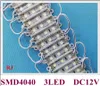 36mm*09mm SMD 4040 LED module 3 led light module for sign letter DC12V SMD4040 3led 0.9W 100lm IP65 energy saving