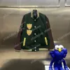 jaqueta de manga de couro feminina