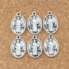 100 pçs jesus cristo religião liga charme pingentes para fazer jóias pulseira colar diy acessórios 15.5x25mm A-440