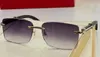 Nouveau design de mode lunettes de soleil 8200763 cadre carré temples en bois sans monture style simple et polyvalent populaire lunettes de protection uv400 en plein air