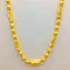 Mode lyxkedjor halsband hexagon form pärlhalsband för herrprydnadskedja 14k gula guld smycken no fade2358