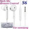 100pcs/lot earphone in-ear 3.5mm With Volume Control with Mic For Samsung Galaxy s6 edge S7 s5 s4 s3 note 5 4 3