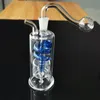 4.4Inch Hela Set Glasögon Hookah Rökning Färgrik Små Glas Burner Bubbler Flaska Med 10mm Oljeskålar Percolater Bubbler Vattenrör Tobaksskål Tillbehör