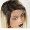 1B 613 Bob court 13x4 en dentelle Front Corlored Human Wigs Brazilian 99J Pink Remy Hair Blonde Frontal Wig for Black Women2641572