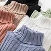 Lucyever dolcevita donna pullover maglione slim elastico autunno maglione lavorato a maglia moda manica lunga coreana top da donna 201221